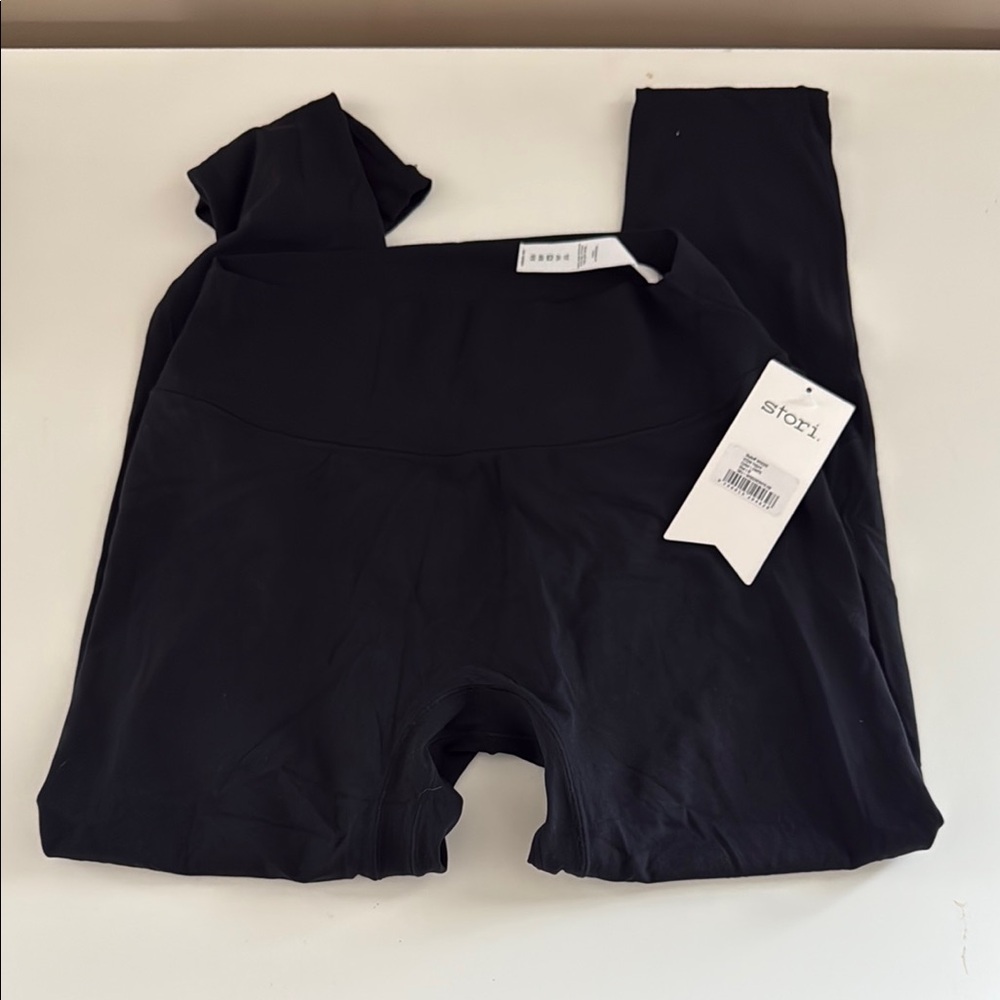 Solid Black Leggings Soft Casual Style